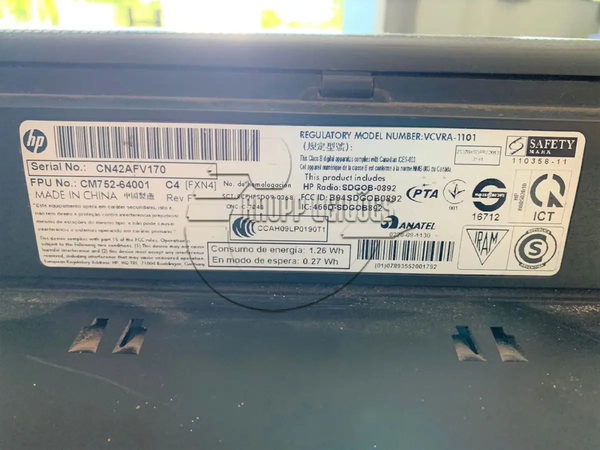 LOTE 003 - Uma impressora HP officejet pro 8610 (02º LEILÃO TRABALHISTA)