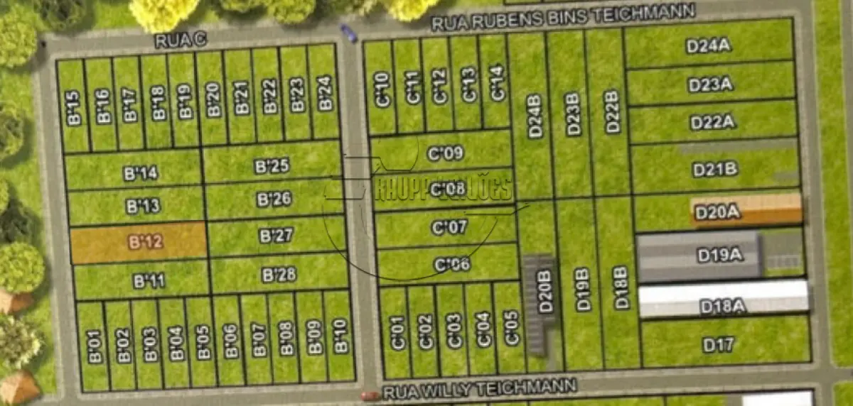 LOTE 031 - 02ª DATA | MATRÍCULA N° 49.057: Um terreno urbano, com 3.375,00 m² e sem benfeitorias, em Cachoeirinha/RS - Loteamento industrial Cruzeiro