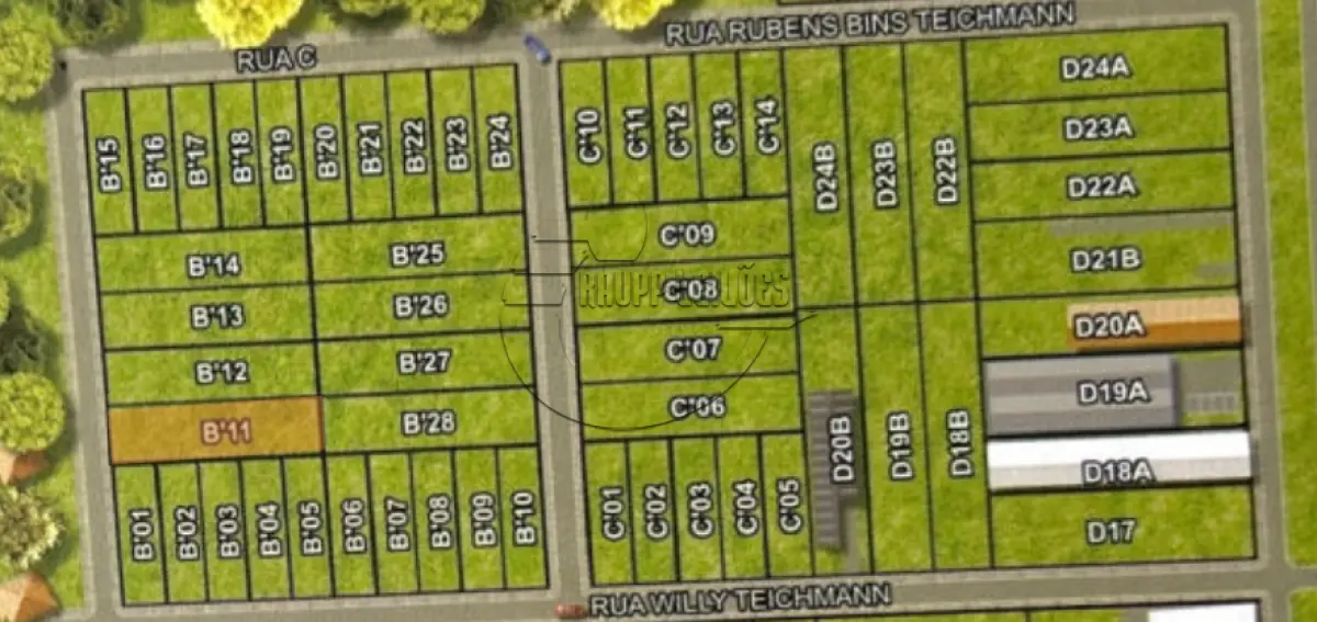 LOTE 030 - 02ª DATA | MATRÍCULA N° 49.056: Um terreno urbano, com 3.375,00 m² e sem benfeitorias, em Cachoeirinha/RS - Loteamento industrial Cruzeiro