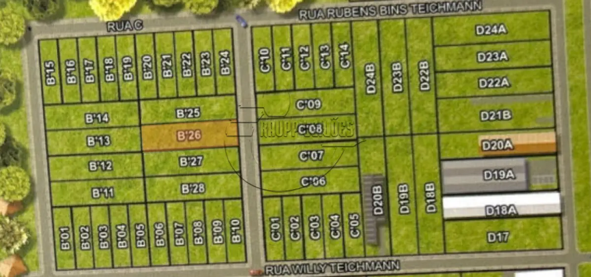 LOTE 033 - 02ª DATA | MATRÍCULA N° 49.071: Um terreno urbano, com 3.375,00 m² e sem benfeitorias, em Cachoeirinha/RS - Loteamento industrial Cruzeiro