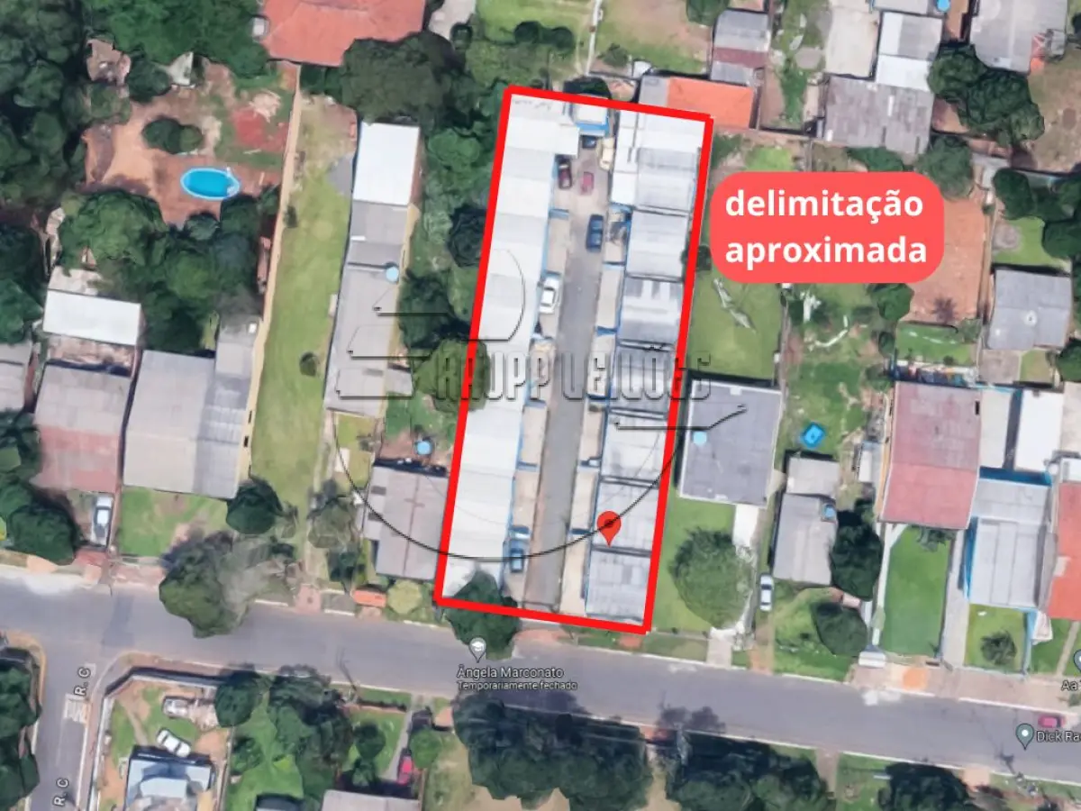 LOTE 001 - 02ª DATA | (CANOAS/RS) Um terreno de 1.500,00m², c/ 16 casas de alvenaria, no Bairro Olaria