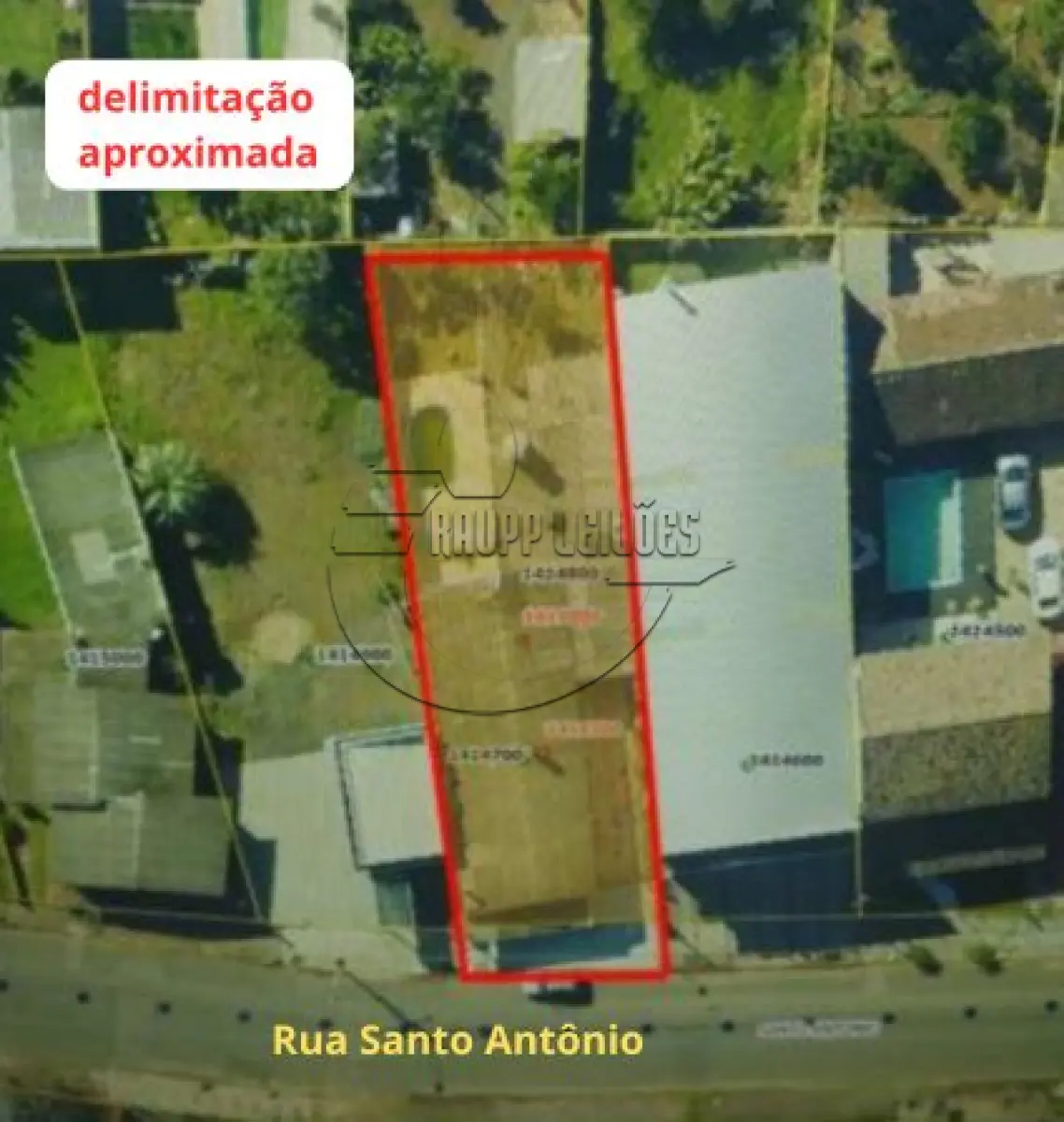 LOTE 020 - (SANTO ANTÔNIO DA PATRULHA/RS) Um prédio em alvenaria c/ 233,48m², sobre um terreno de 480,00m² - Bairro Centro