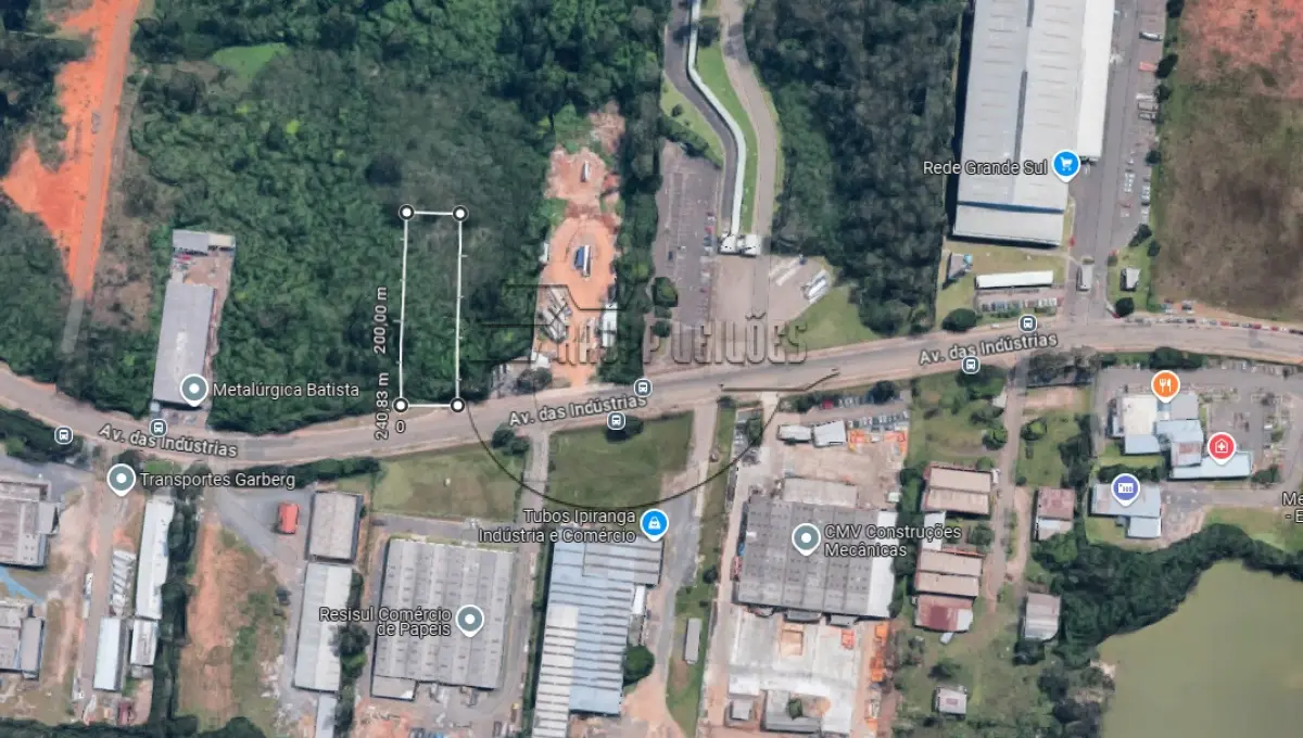 LOTE 013 - 02ª DATA | MATRÍCULA N° 49.020: Um terreno urbano, com 2.500,13 m² e sem benfeitorias, em Cachoeirinha/RS - Loteamento industrial Cruzeiro
