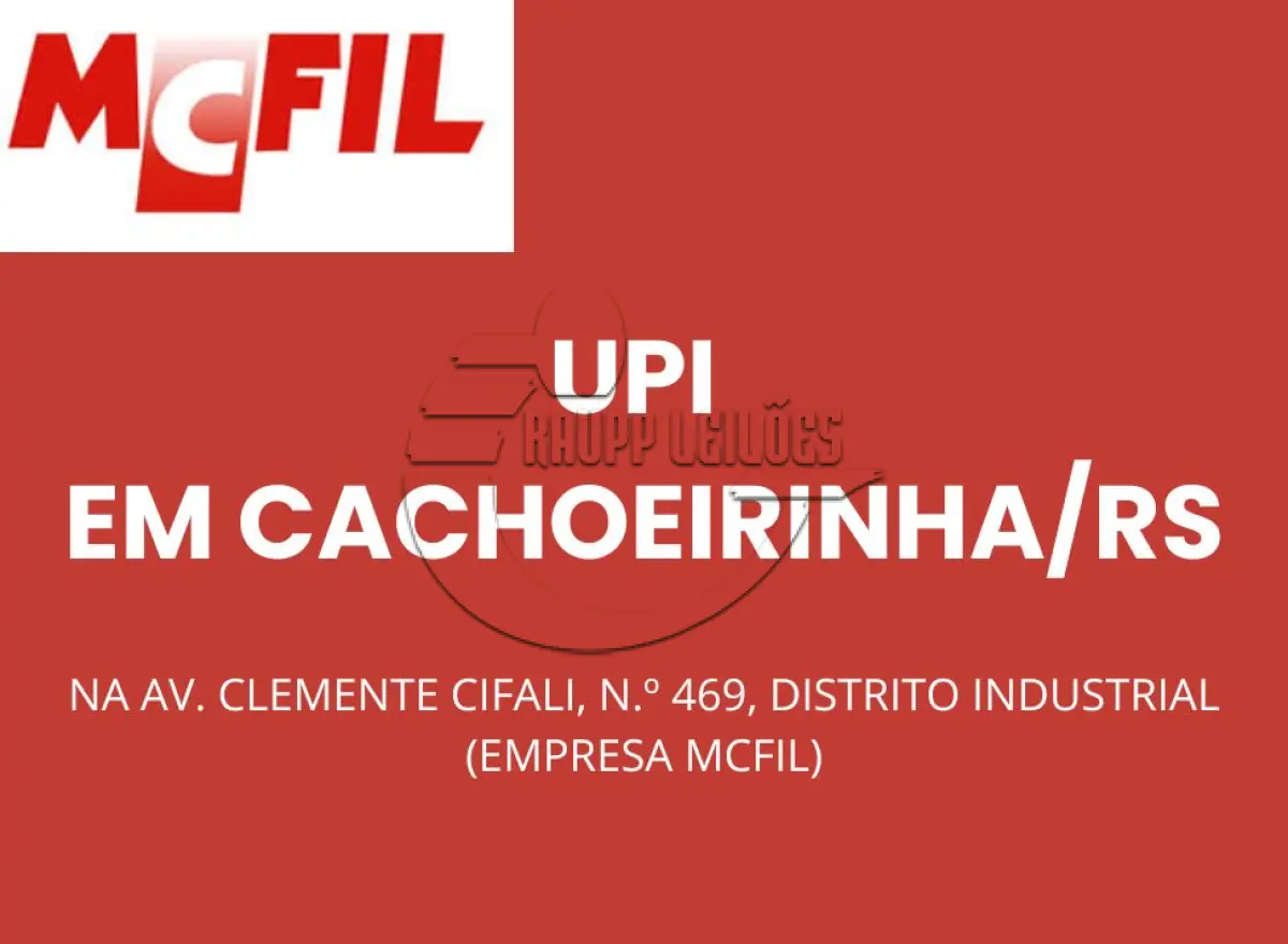 LOTE 001 - Unidade Produtiva Isolada (UPI) composta pelo negócio de filtração em Cachoeirinha/RS, incluindo diversos ativos