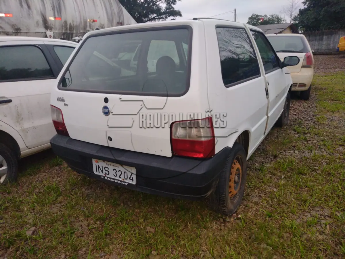 LOTE 013 - 02ª DATA | Um automóvel FIAT UNO MILLE FIRE FLEX, ano 2007/2007