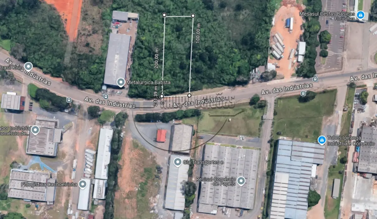 LOTE 015 - 02ª DATA | MATRÍCULA N° 49.022: Um terreno urbano, com 2.786,97m² e sem benfeitorias, em Cachoeirinha/RS - Loteamento industrial Cruzeiro