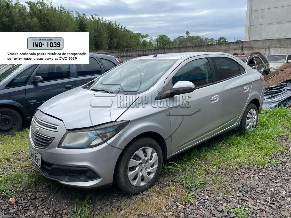 LOTE 019 - Um veículo CHEV/PRISMA 1.4MT LT, ano/modelo 2015/2015
