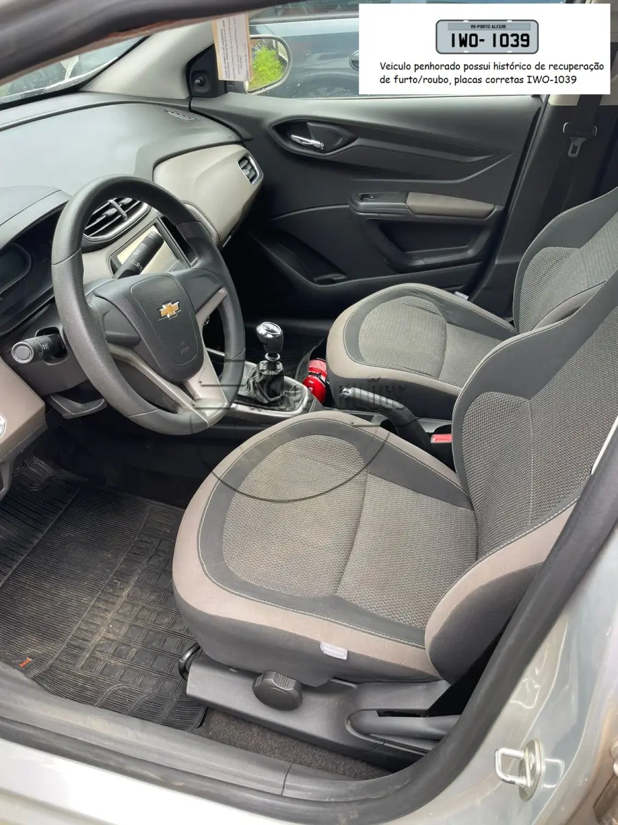 LOTE 019 - Um veículo CHEV/PRISMA 1.4MT LT, ano/modelo 2015/2015