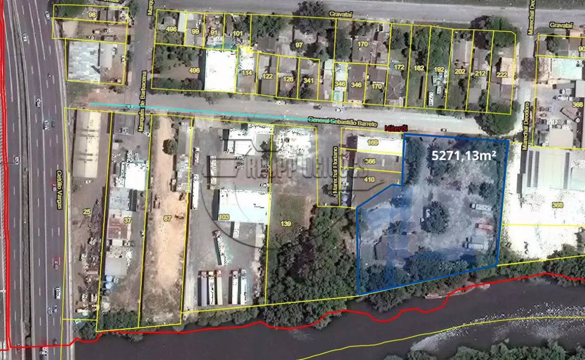LOTE 004 - (CANOAS/RS) Um terreno de 5271,13m², c/ benfeitorias, no Bairro Niterói