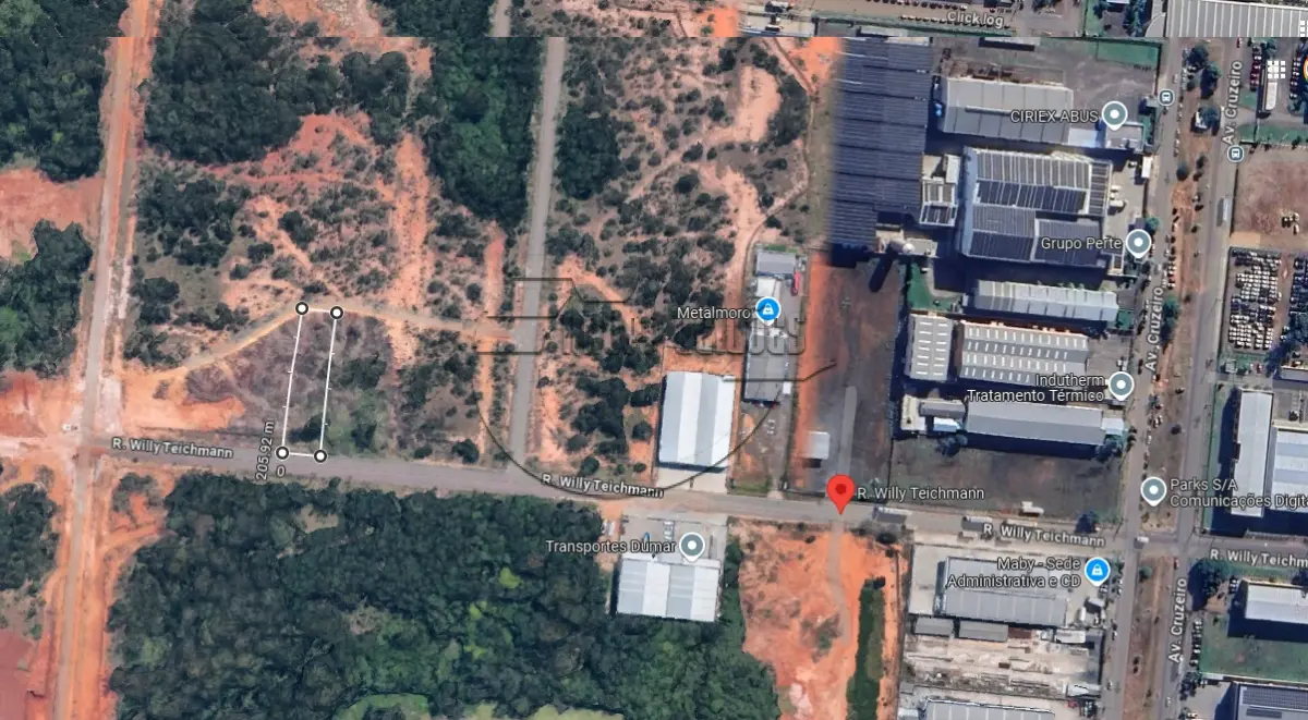 LOTE 028 - 02ª DATA | MATRÍCULA N° 49.051: Um terreno urbano, com 1.699,20 m² e sem benfeitorias, em Cachoeirinha/RS - Loteamento industrial Cruzeiro