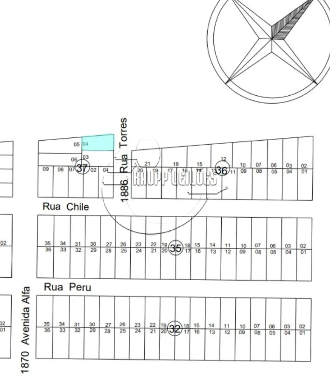 LOTE 005 - (ARROIO DO SAL/RS) Um terreno de 314,66m², no Balneário Alfa - LOTE 04 | QUADRA 37