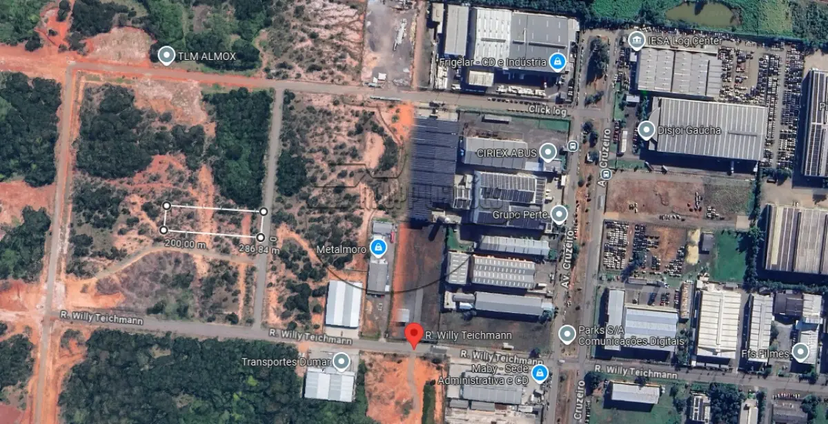 LOTE 034 - 02ª DATA | MATRÍCULA N° 49.072: Um terreno urbano, com 3.375,00 m² e sem benfeitorias, em Cachoeirinha/RS - Loteamento industrial Cruzeiro