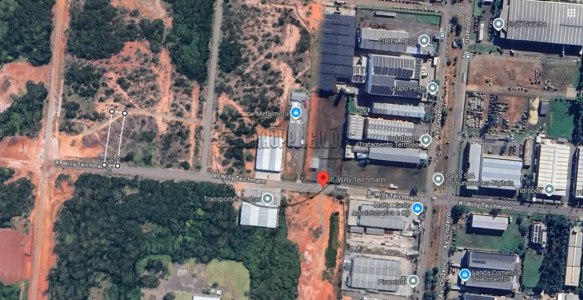 LOTE 027 - 02ª DATA | MATRÍCULA N° 49.050: Um terreno urbano, com 1.699,20 m² e sem benfeitorias, em Cachoeirinha/RS - Loteamento industrial Cruzeiro