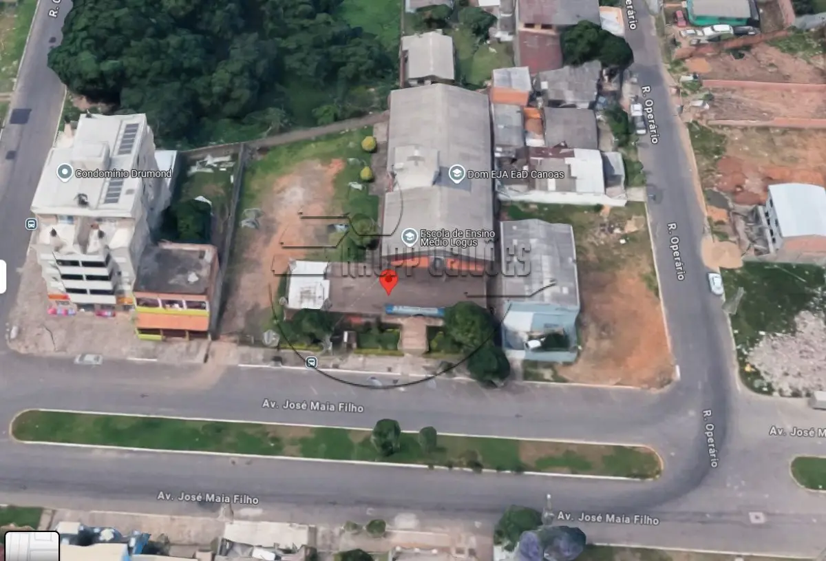 LOTE 001 - 02ª DATA | (CANOAS/RS) 03 terrenos contíguos c/ 1.837,76m², no Bairro Harmonia, c/ um prédio de alvenaria