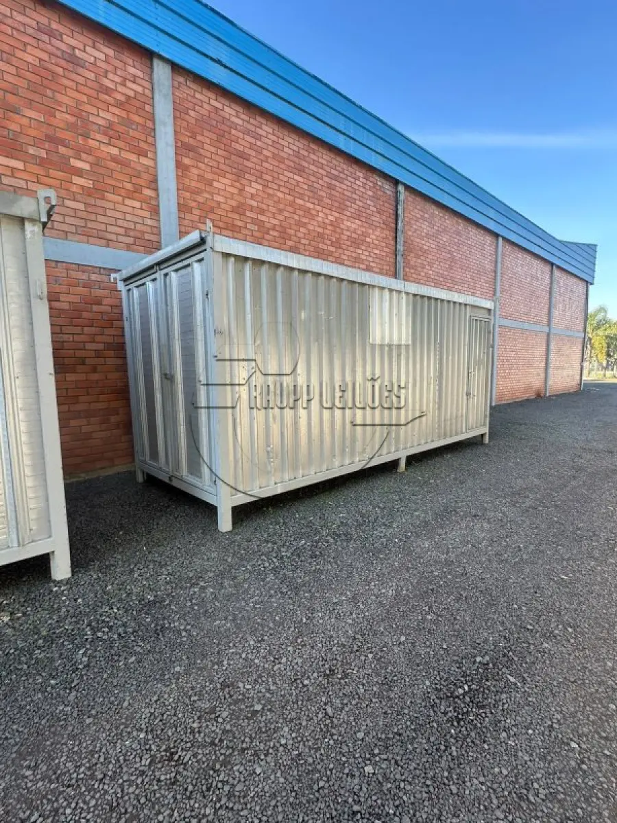 LOTE 001 - 02 containers, usados, 6mx3m de dimensão