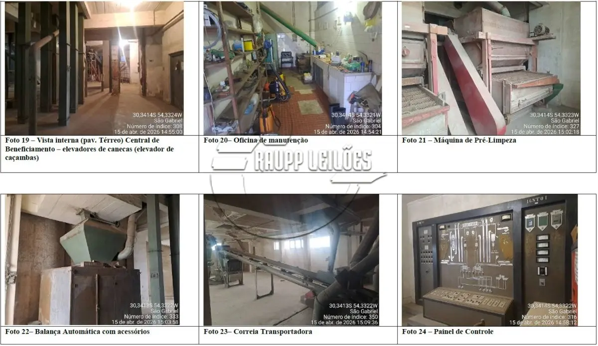 LOTE 001 - (SÃO GABRIEL/RS) Área de terras c/ 19.365,52m², c/ benfeitorias - COMPLEXO IND. DA CESA