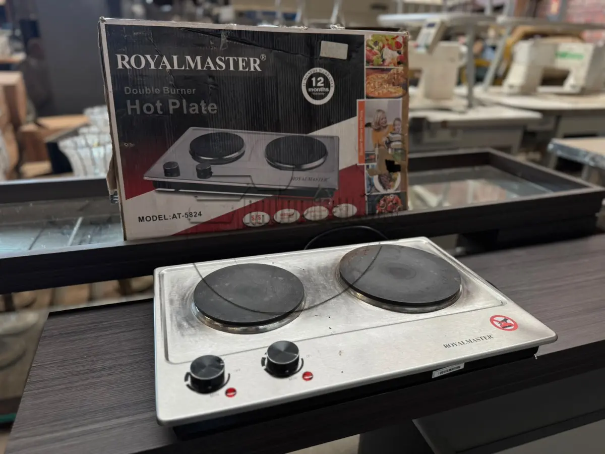 LOTE 007 - Fogareiro elétrico Royalmaster com 2 chapas – modelo AT-5824