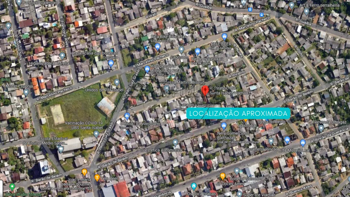 LOTE 004 - Um terreno de 360,00m², com benfeitorias, em Viamão/RS - Bairro Santa Isabel (02º LEILÃO TRABALHISTA)