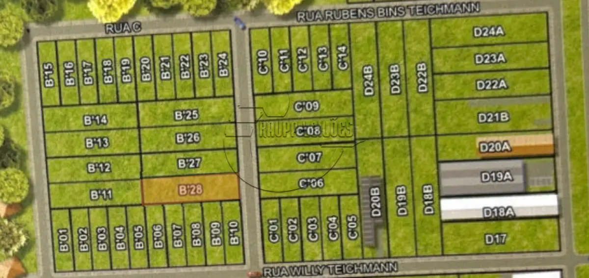 LOTE 035 - 02ª DATA | MATRÍCULA N° 49.073: Um terreno urbano, com 3.375,00 m² e sem benfeitorias, em Cachoeirinha/RS - Loteamento industrial Cruzeiro