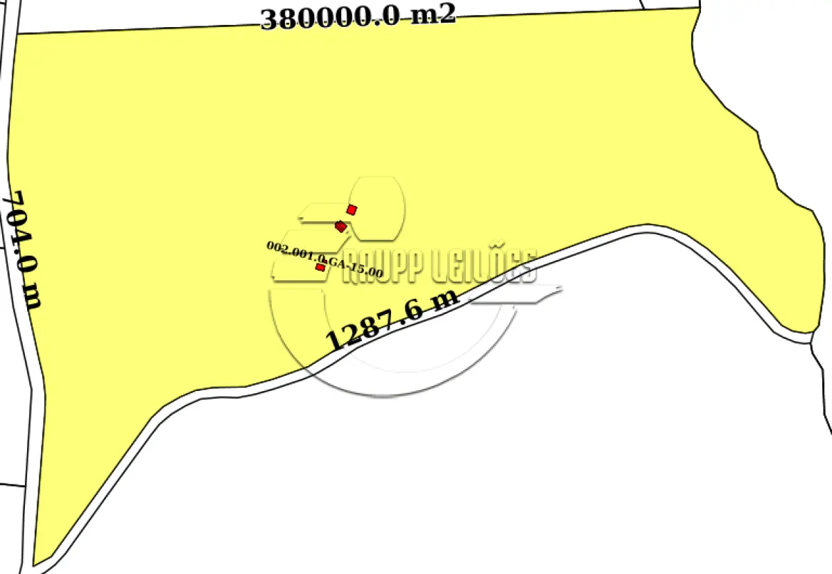 LOTE 001 - (GRAVATAÍ/RS) Um terreno rural c/ área superficial de 38ha, no Bairro Rincão da Madalena