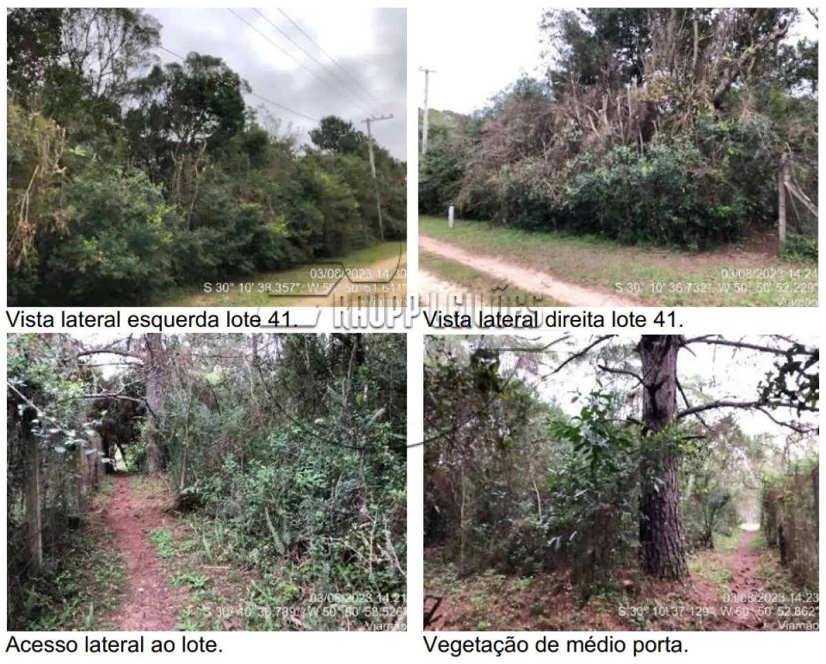 LOTE 001 - 02ª DATA | (VIAMÃO/RS) Um terreno de 2.000m², correspondente ao lote nº 41 do Condomínio de Sítios Lancer