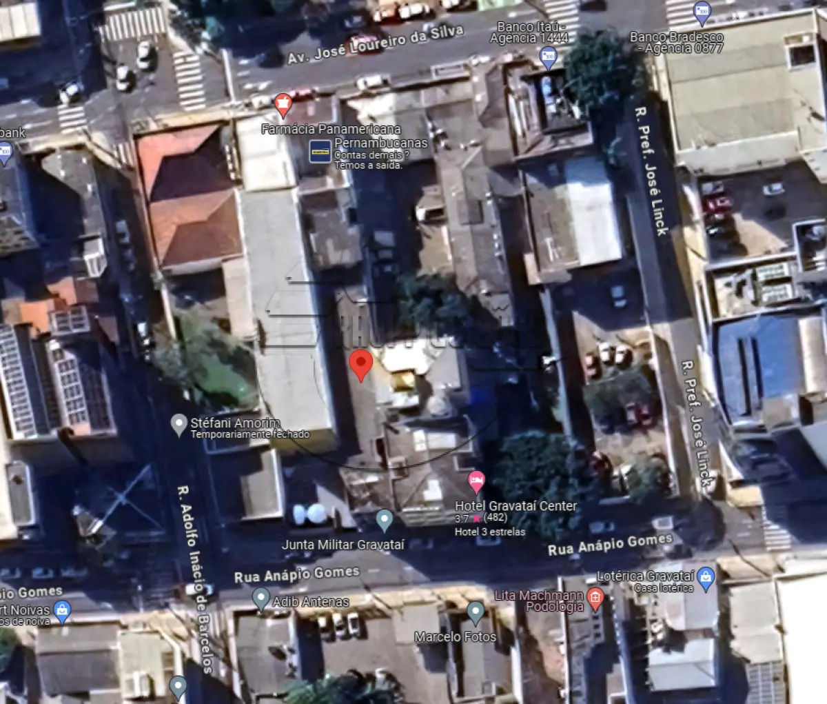 LOTE 001 - (GRAVATAÍ/RS) Um prédio comercial de 3 pavimentos, c/ área construída aprox. de 790,00m² - Bairro Centro (JUNTA MILITAR)