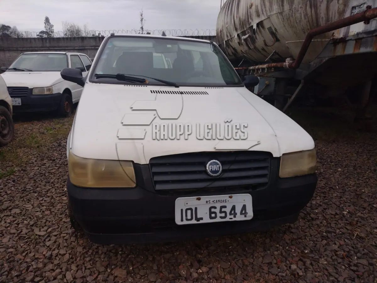 LOTE 014 - 02ª DATA | Um automóvel FIAT UNO MILLE FIRE FLEX, ano 2008/2008