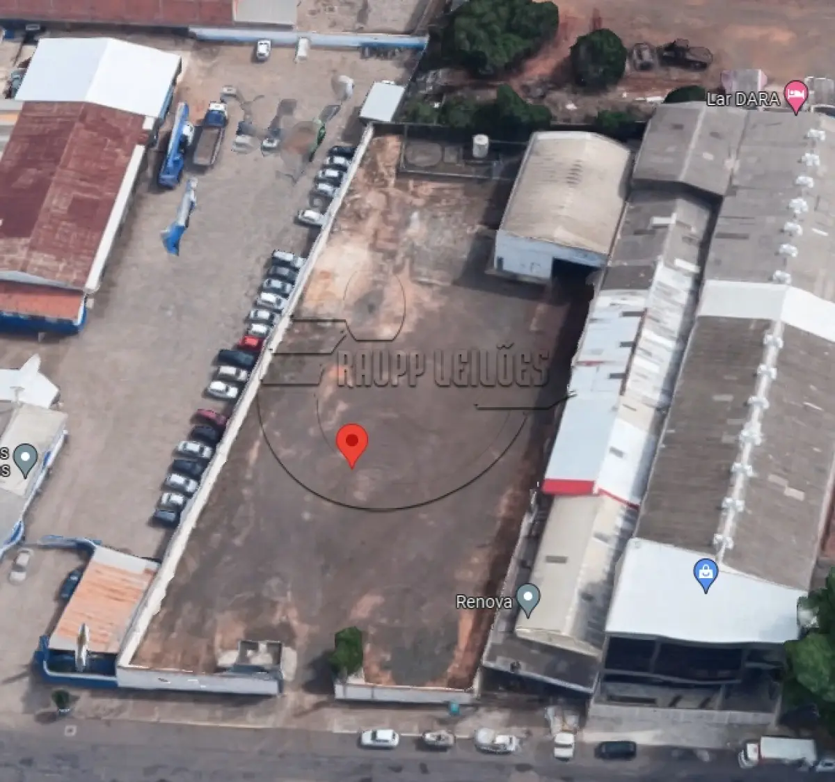 LOTE 003 - (CANOAS/RS) Um terreno de 3.353,24m², c/ um pavilhão de aprox. 288,00m², no Bairro Marechal Rondon
