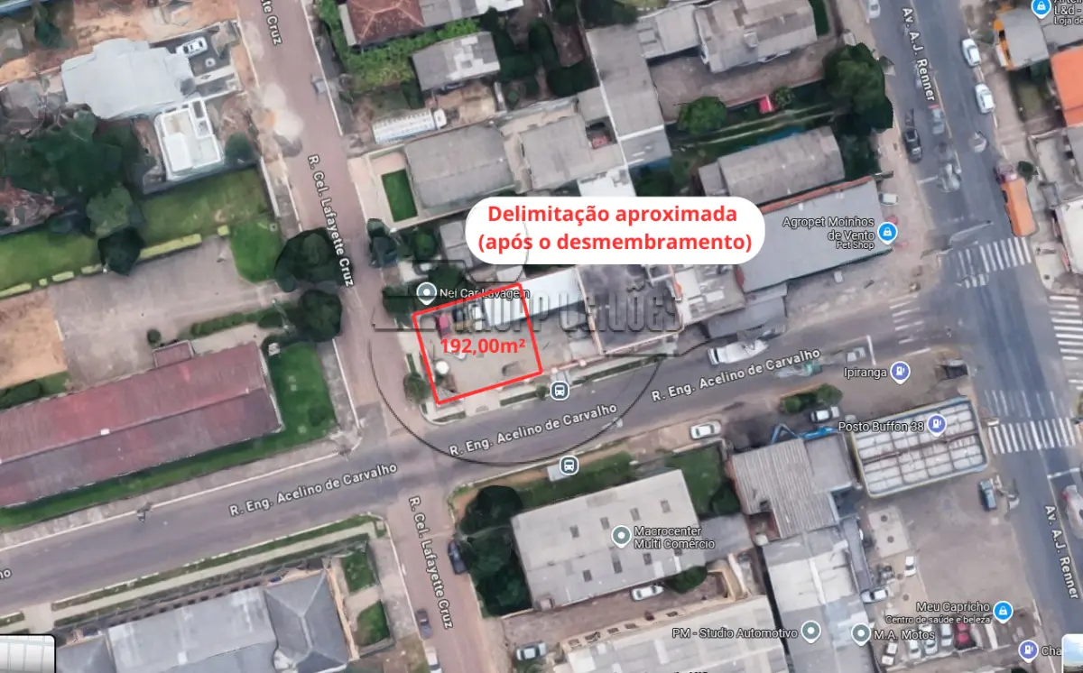 LOTE 004 - 02ª DATA | (CANOAS/RS) Um terreno comercial, a ser desmembrado, c/ 192,00m², no Bairro Estância Velha