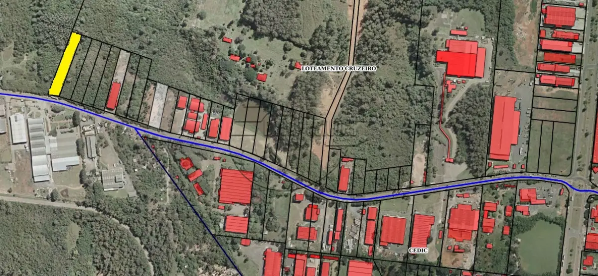 LOTE 011 - 02ª DATA | MATRÍCULA N° 24.745: Um terreno urbano, com 5.277,81 m² e sem benfeitorias, em Cachoeirinha/RS - Loteamento industrial Cruzeiro