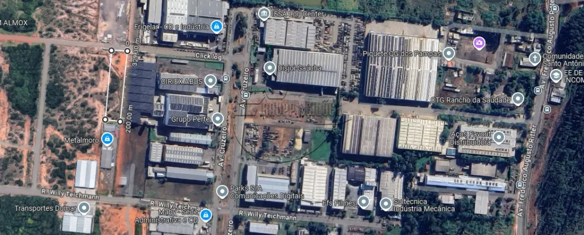 LOTE 007 - MATRÍCULA N° 34.777: Um terreno urbano, com 4.035,29 m² e sem benfeitorias, em Cachoeirinha/RS - Loteamento industrial Cruzeiro