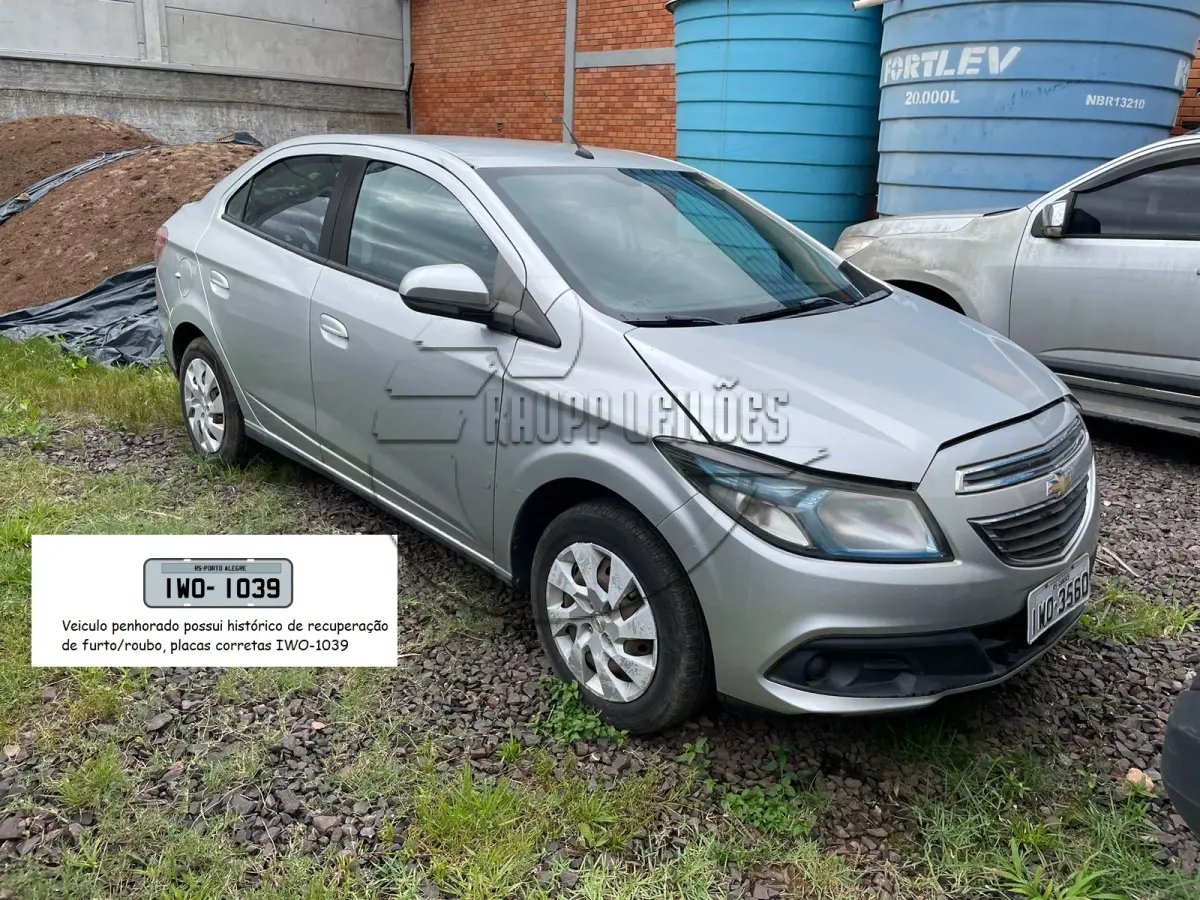 LOTE 019 - Um veículo CHEV/PRISMA 1.4MT LT, ano/modelo 2015/2015