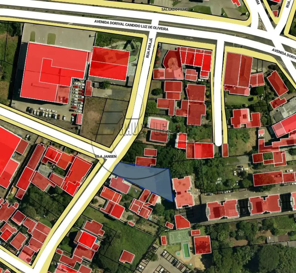 LOTE 002 - (GRAVATAÍ/RS) Um terreno urbano com a área de 750,00m², no Bairro Jansen