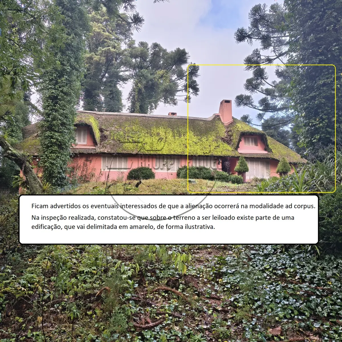LOTE 001 - 02ª DATA | (GRAMADO/RS) Um terreno de 1.460,00m², C/ PARTE DE UMA CASA, no Bairro Lago Negro