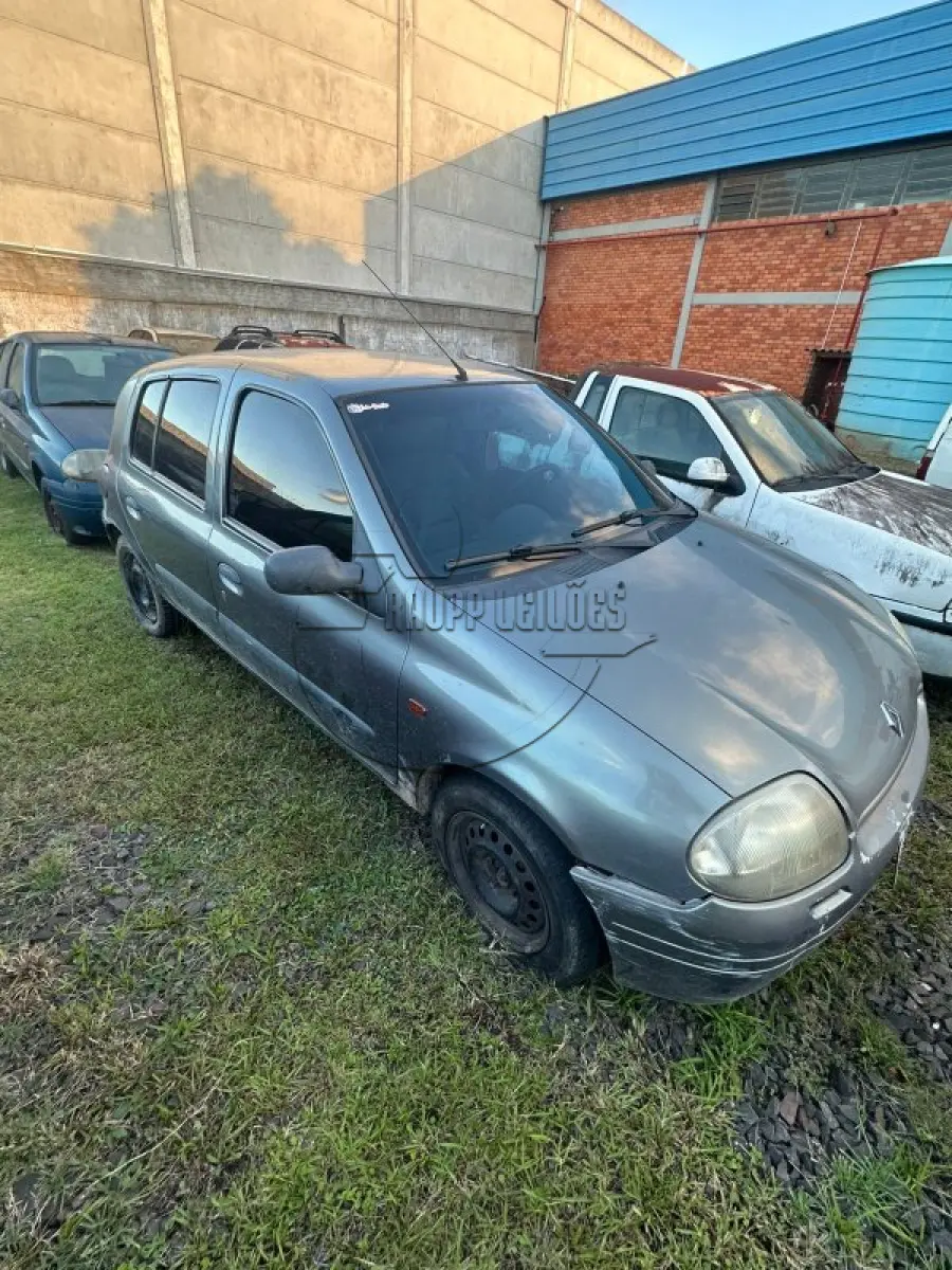 LOTE 001 - Veículo RENAULT/CLIO RN 1.0, ano/mod 2000/2001