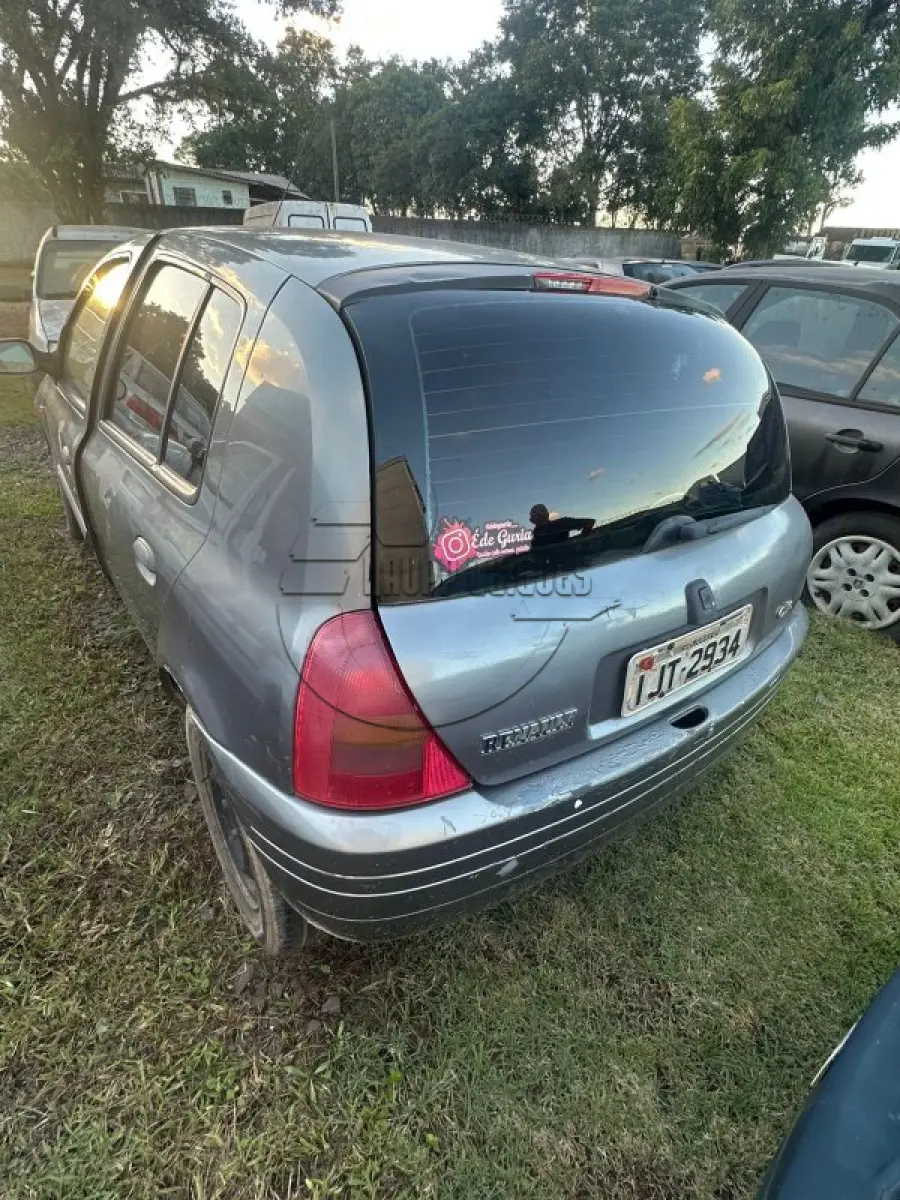 LOTE 001 - Veículo RENAULT/CLIO RN 1.0, ano/mod 2000/2001