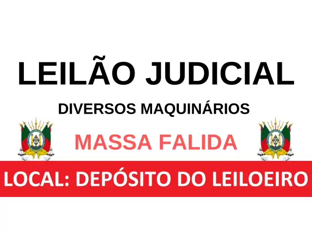 LEILÃO JUDICIAL - PLATAFORMAS - BOMBAS DE ALTA PRESSÃO - MÁQUINA DE JATEAMENTO