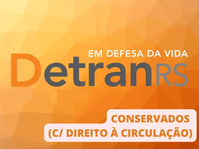 VEÍC. CONSERVADOS (C/ DIREITO À CIRC.) - LEIL. EXTRAJ. DETRAN/RS - CRD 00006 (FAXINAL DO SOTURNO/RS)