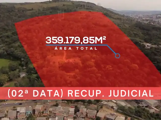 LEILÃO JUDICIAL - Área de terras c/ aproximadamente 36ha em Porto Alegre/RS - Bairro Alto Petrópolis