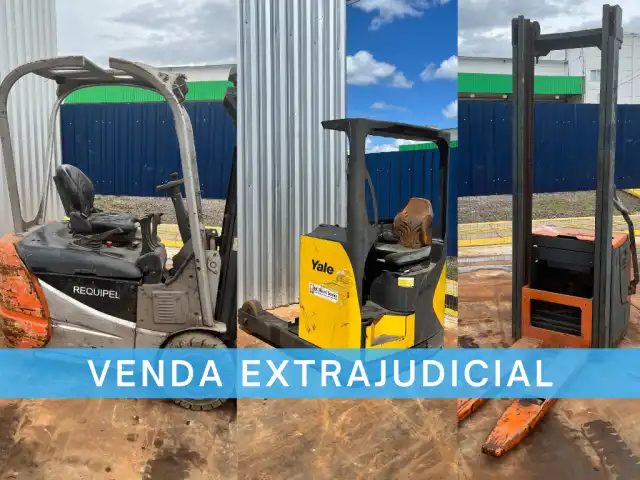 LEILÃO EXTRAJUDICIAL - DIVERSAS EMPILHADEIRAS, PALETEIRAS, REBOCADORES, ENTRE OUTROS