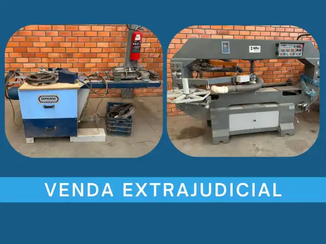 LEILÃO EXTRAJUDICIAL - 01 dobradeira de ferro automática e 01 fresadora copiadora