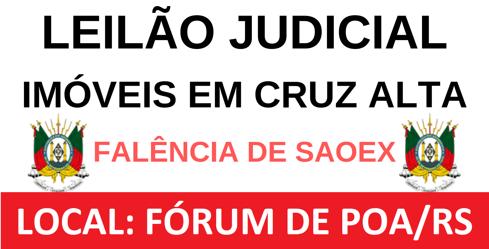 LEILÃO JUDICIAL - 02 TERRENOS EM CRUZ ALTA/RS