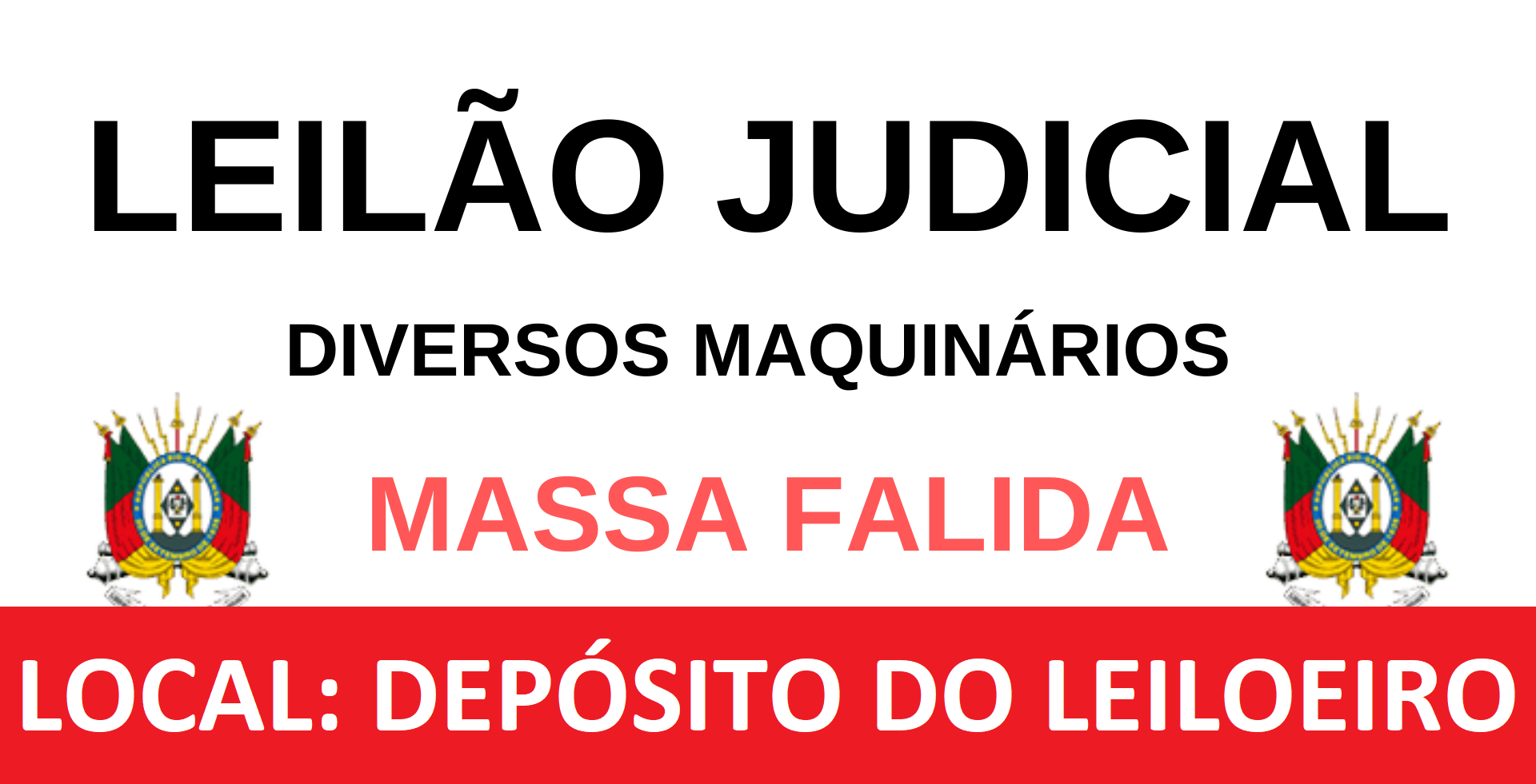LEILÃO JUDICIAL - PLATAFORMAS - BOMBAS DE ALTA PRESSÃO - MÁQUINA DE JATEAMENTO