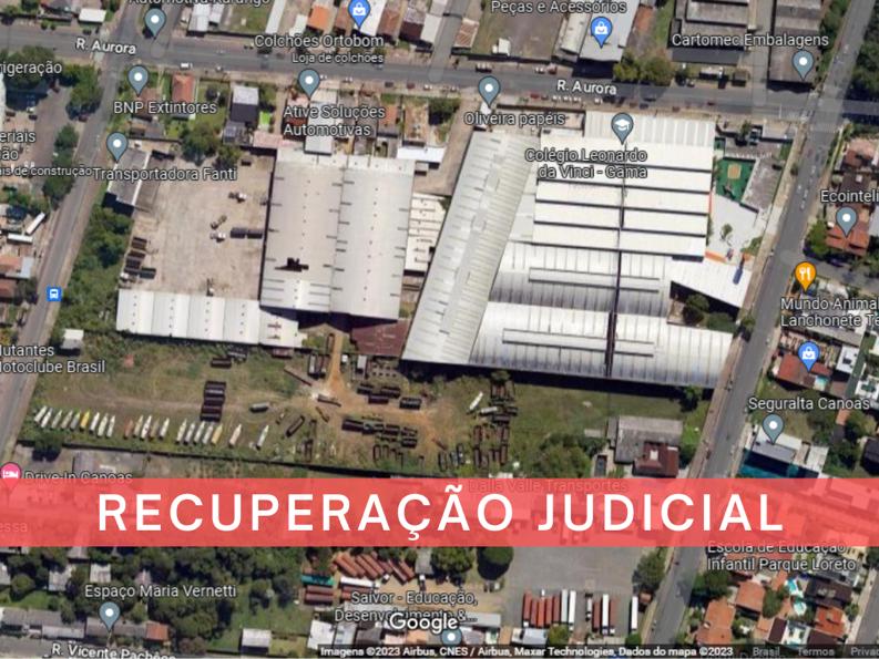 LEILÃO JUDICIAL - 02 IMÓVEIS SOMANDO 31.852,00M², COM BENFEITORIAS, EM CANOAS/RS