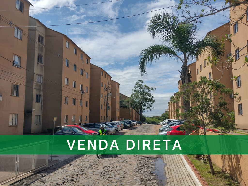VENDA DIRETA - Um apartamento c/ 39,03m² em Porto Alegre/RS - Bairro Lomba do Pinheiro