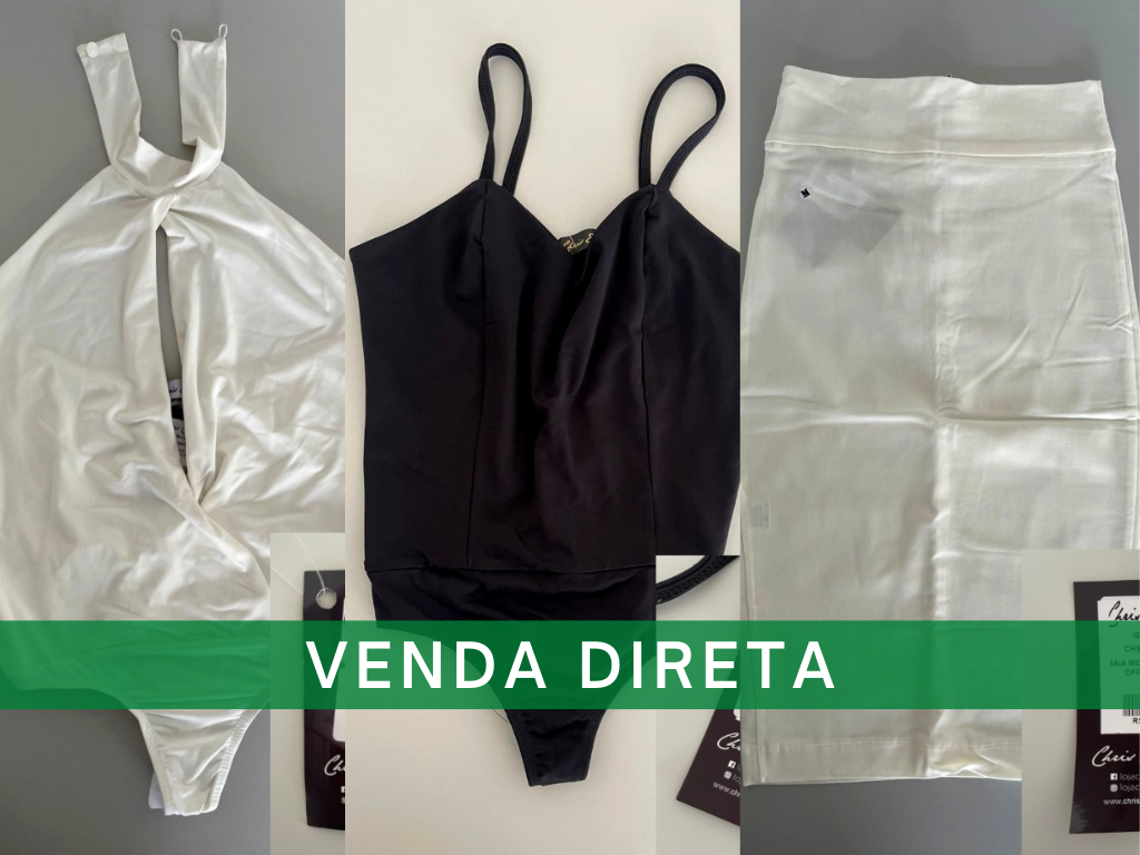 VENDA DIRETA - (50) Cinquenta body alcinha e (50) Cinquenta saia midi bengaline