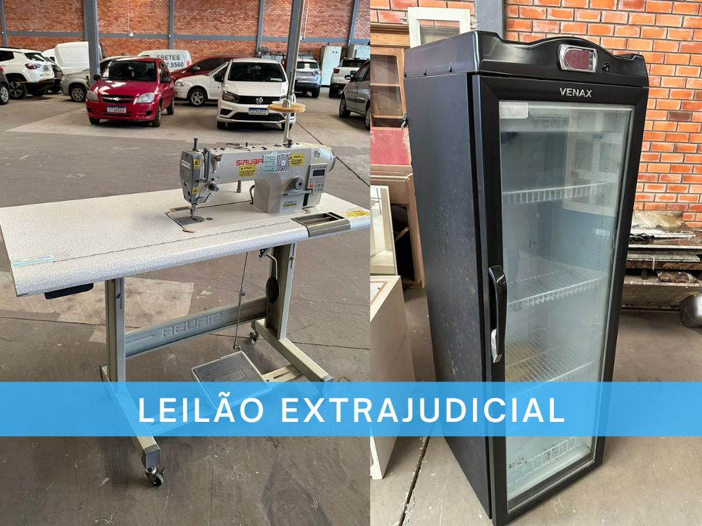 LEILÃO EXTRAJUDICIAL - MOBILIÁRIOS, MÁQUINAS, ENTRE OUTROS