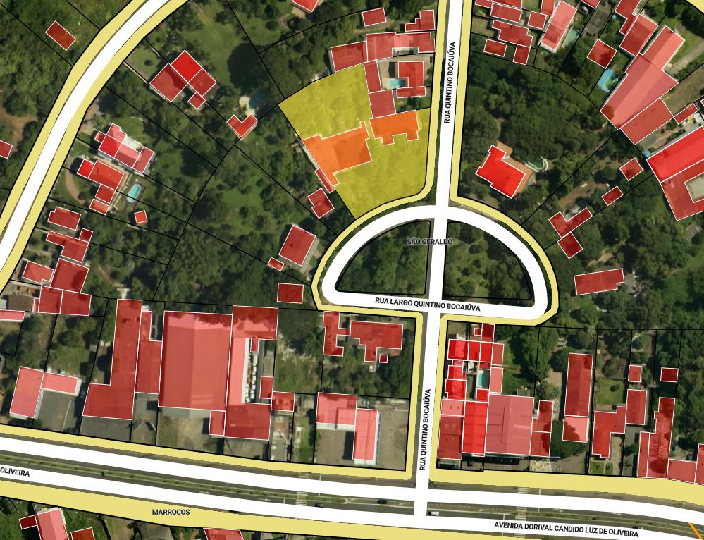 (GRAVATAÍ/RS) Fração ideal de 5% dos imóveis situados na Rua Quintino Bocaíuva, c/ benfeitorias, Bairro Barnabé, localizado em Gravataí - RS